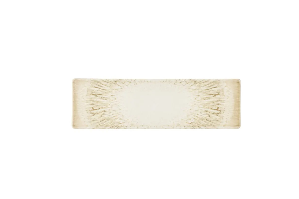 CHURCHILL Plat de présentation rectangulaire Natural porcelaine vitrifiée 30 cm Inked Lume Clearance