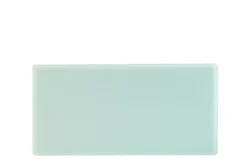 PLATEX Plat de présentation rectangulaire vert d'eau acrylique 40 cm Pap 2 Sale