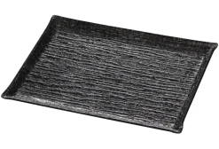Plat de présentation rectangulaire noir acrylique 40 cm Pap Glace - PLATEX