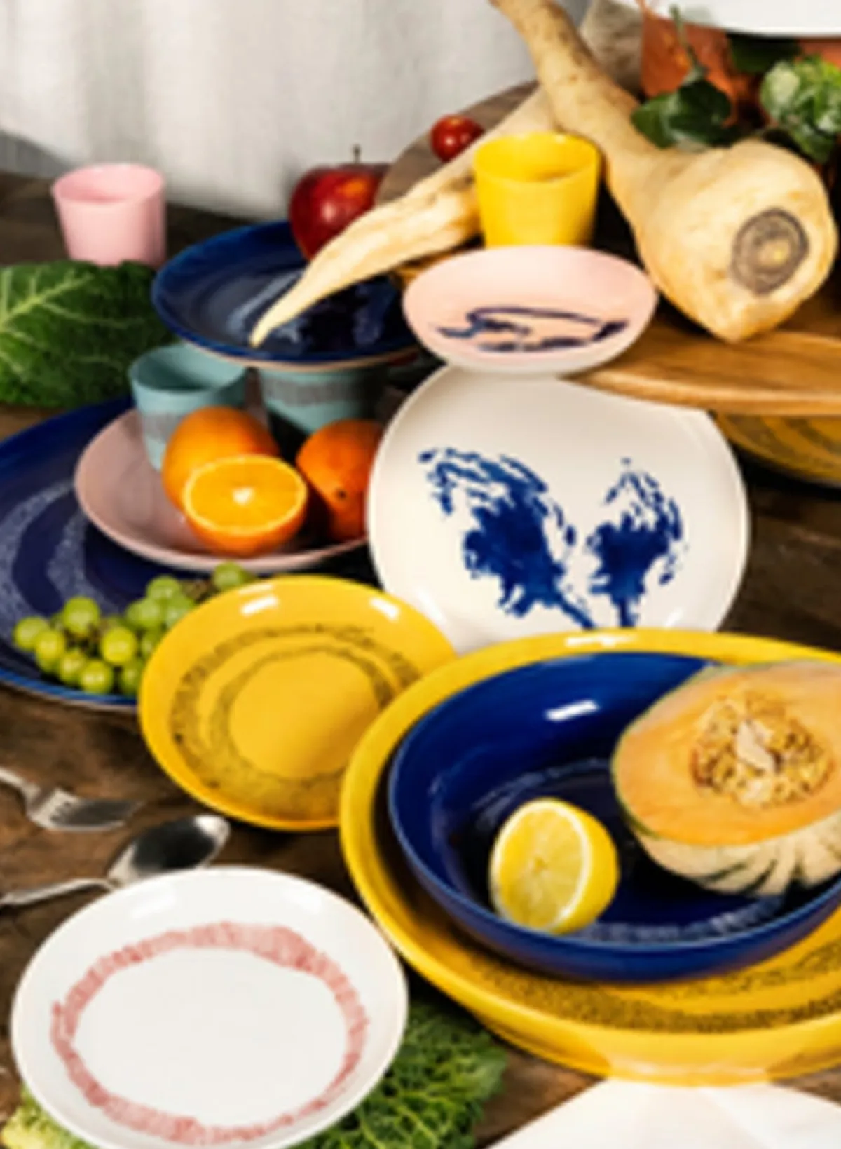 Plat de présentation rond blanc grès émaillé Ø 35 cm Feast By Ottolenghi - SERAX Outlet