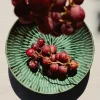Plat de présentation rond vert grès émaillé 26 cm Ø 26 cm Verde Lanza - SERAX Best