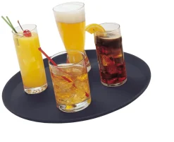 CAMBRO Plateau anti-dérapant fibre de verre noir 68,5x56 cm Camtread Best