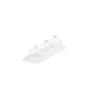 MEALPLAK Plateau avec cloche rectangulaire blanc résine Nacryl® 25 cm New