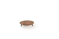CRASTER Plateau avec pieds noyer Ø 40 cm 8 cm Alto Best