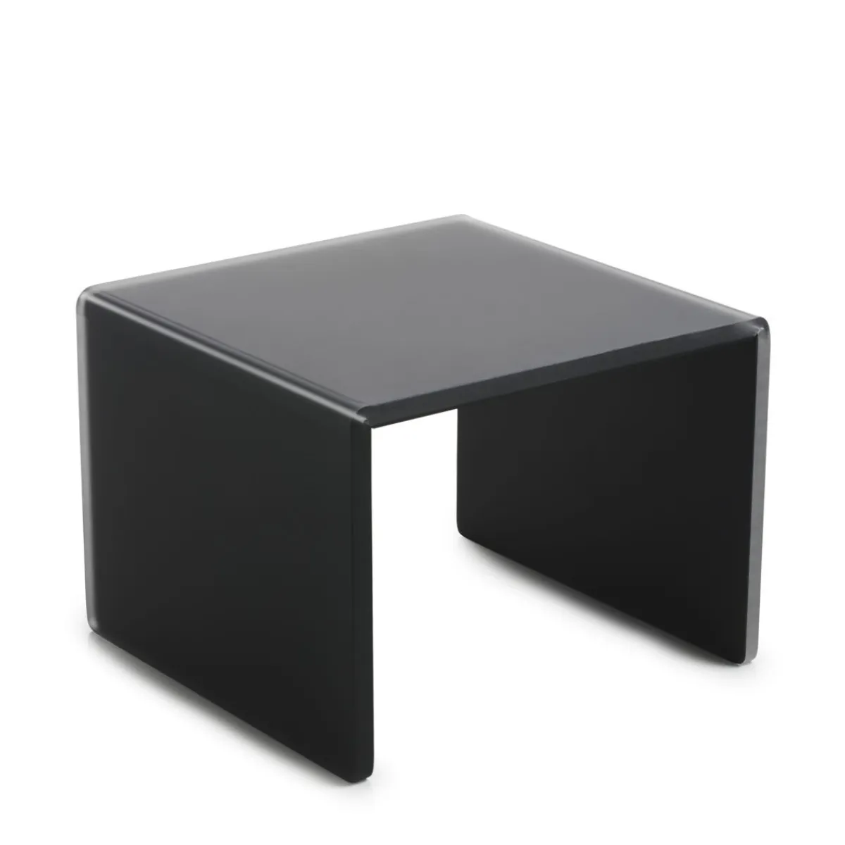 Plateau avec pieds résine Nacryl® gris 20x20x15,5 cm Mealplak - REVOL Hot