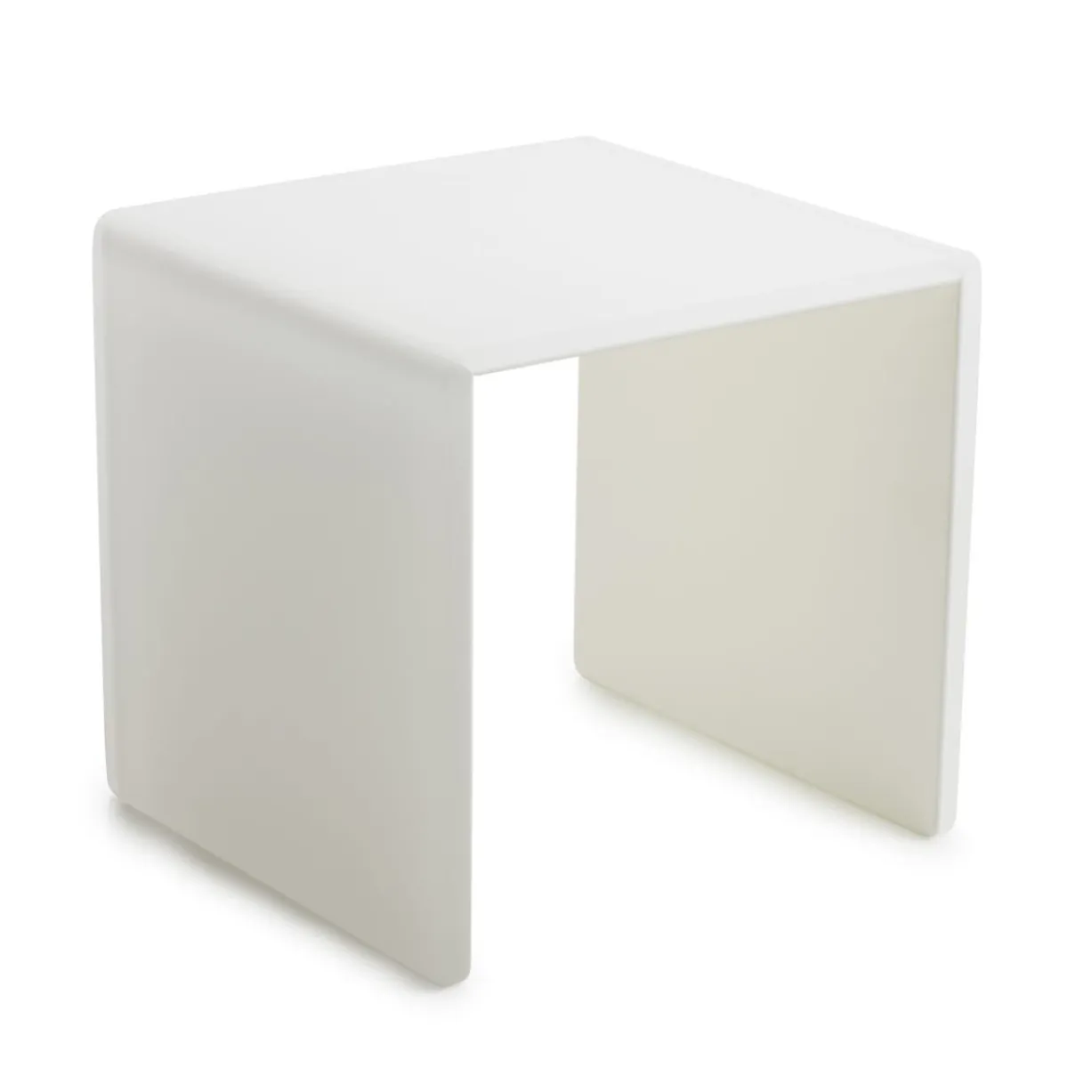 Plateau avec pieds résine Nacryl® blanc 20x20x20,5 cm Mealplak - REVOL Hot