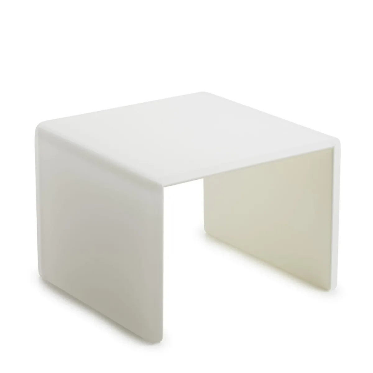 REVOL Plateau avec pieds résine Nacryl® blanc 20x20x15,5 cm Mealplak Hot