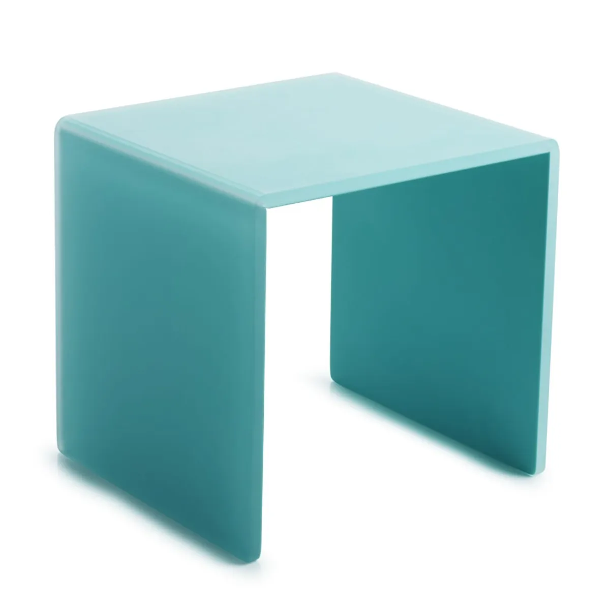 Plateau avec pieds résine Nacryl® bleu 20x20x20,5 cm Mealplak - REVOL Sale