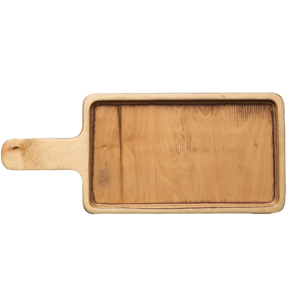 DE LA ROCA Plateau avec poignée rectangulaire bouleau 35 cm