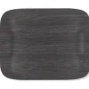 Plateau bois Cèdre foncé 46x36 cm Papillon - PLATEX Sale