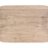 PLATEX Plateau bois Chêne clair 60x40 cm Papillon New