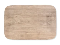 PLATEX Plateau bois Chêne clair 60x40 cm Papillon New