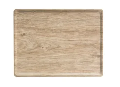 PLATEX Plateau bois Chêne clair 28x20 cm Slim Discount