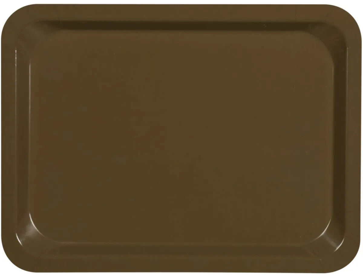 PLATEX Plateau bois compresse marron 46x36 cm Stratifie Clearance