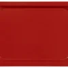 Plateau bois compresse rouge 37x28 cm Stratifie - PLATEX New