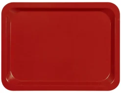 PLATEX Plateau bois compresse rouge 46x36 cm Stratifie Clearance