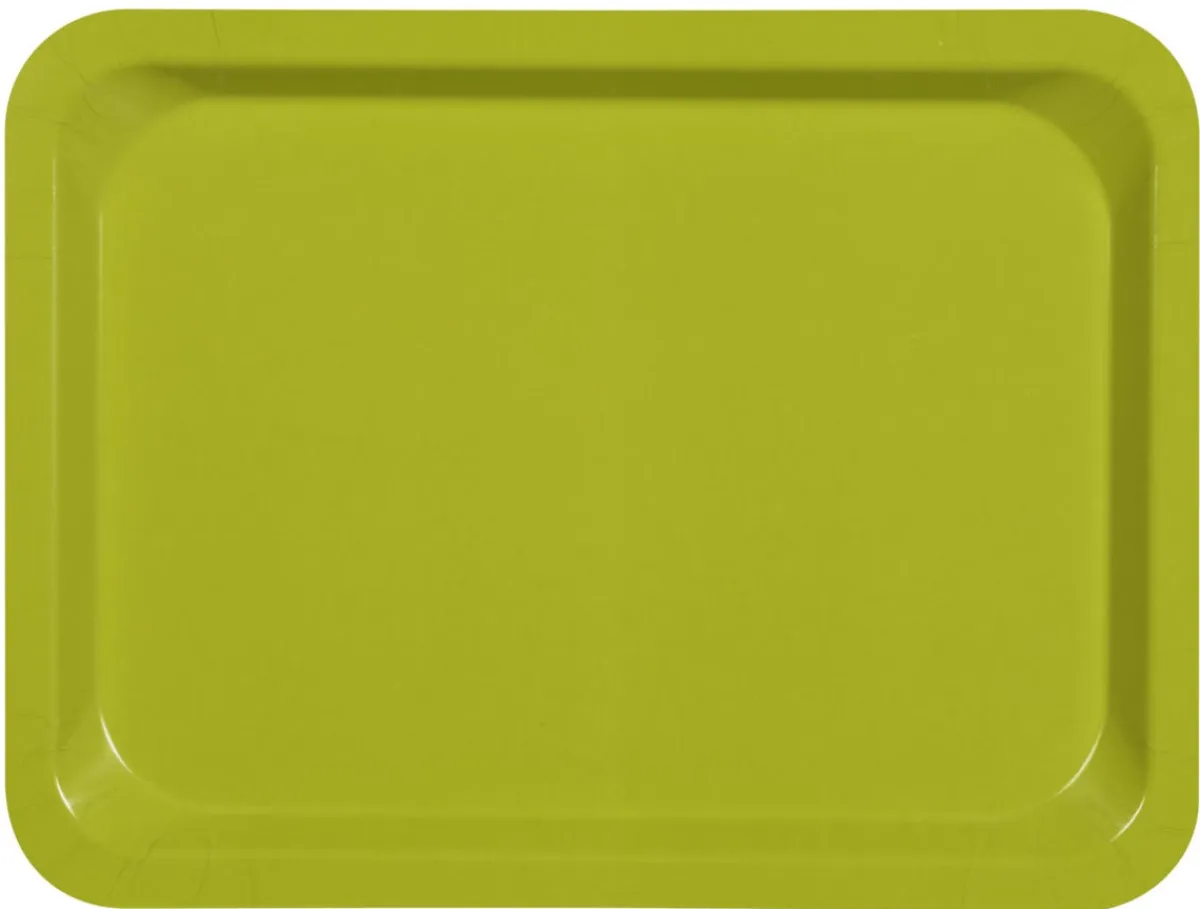 Plateau bois compresse vert 37x28 cm Stratifie - PLATEX Outlet