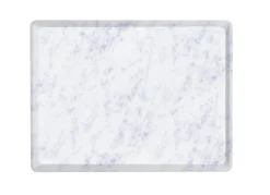 Plateau bois marbre blanc 28x20 cm Slim - PLATEX Online