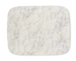PLATEX Plateau bois marbre blanc 60x40 cm Papillon Hot