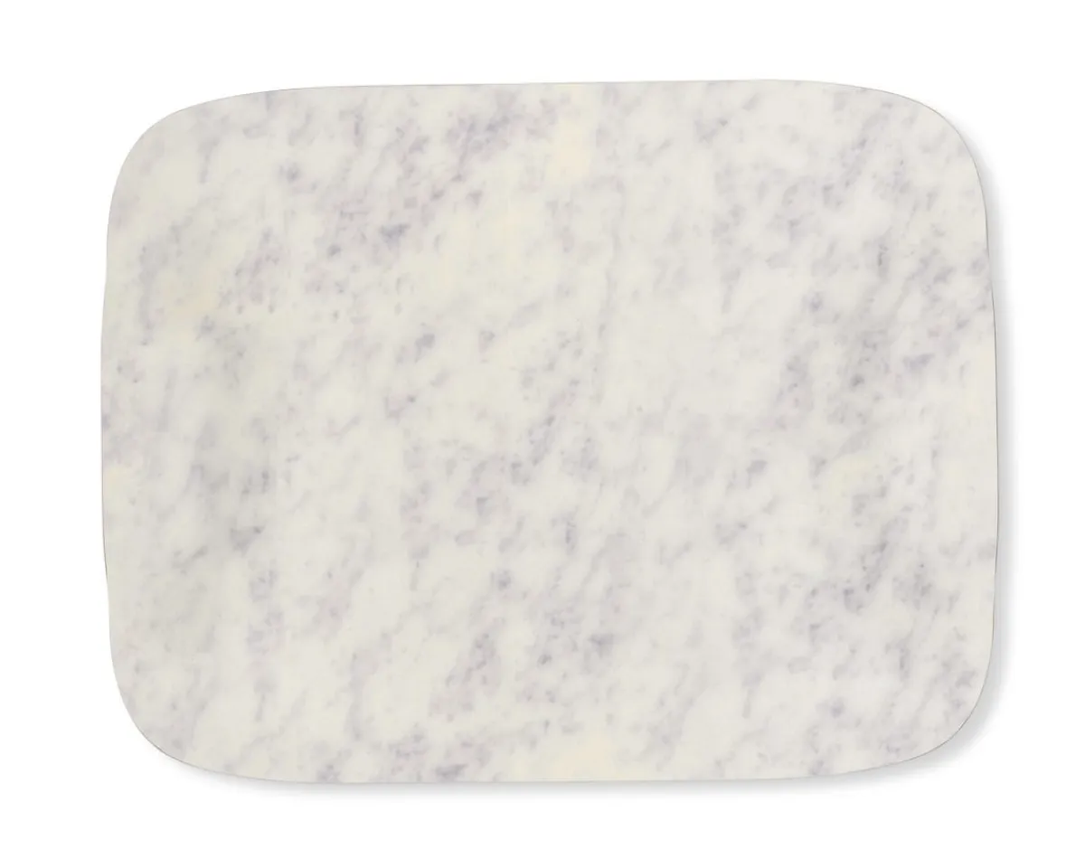 Plateau bois marbre blanc 41x29 cm Papillon - PLATEX Outlet