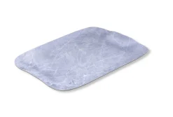 Plateau bois marbre gris 60x40 cm Papillon - PLATEX New