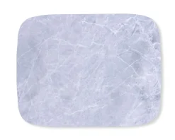 PLATEX Plateau bois marbre gris 41x29 cm Papillon