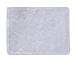 PLATEX Plateau bois marbre gris 28x20 cm Slim Hot