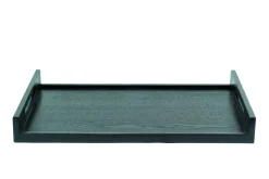 PRO.MUNDI Plateau bois noir 60x40x7 cm Oxstal (4 pièces) Discount