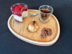 DE LA ROCA Plateau café gourmand irrégulier bouleau 26 cm Sale