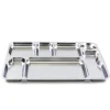 PLASTOREX Plateau à compartiments inox argent 46x36 cm Inox Discount
