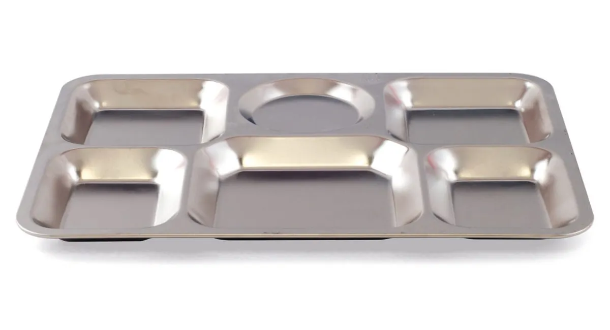 PLASTOREX Plateau à compartiments inox argent 38x27,2 cm Inox Hot