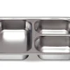 PLASTOREX Plateau à compartiments inox 24x17 cm Inox Hot