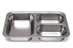 PLASTOREX Plateau à compartiments inox 24x17 cm Inox Hot