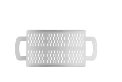 GI METAL Plateau à découper perforé avec pieds aluminium anodisé 25x40 cm Hot