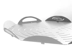 GI METAL Plateau à découper perforé avec pieds aluminium anodisé Ø 33 cm perforée Hot