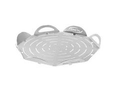 GI METAL Plateau à découper perforé avec pieds aluminium anodisé Ø 33 cm perforée Hot