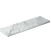 CRASTER Plateau de présentation marbre marbre blanc 53x16,3x2 cm Flow Discount