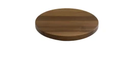 Plateau de présentation noyer Ø 21,8 cm 2,5 cm Tilt - CRASTER Outlet