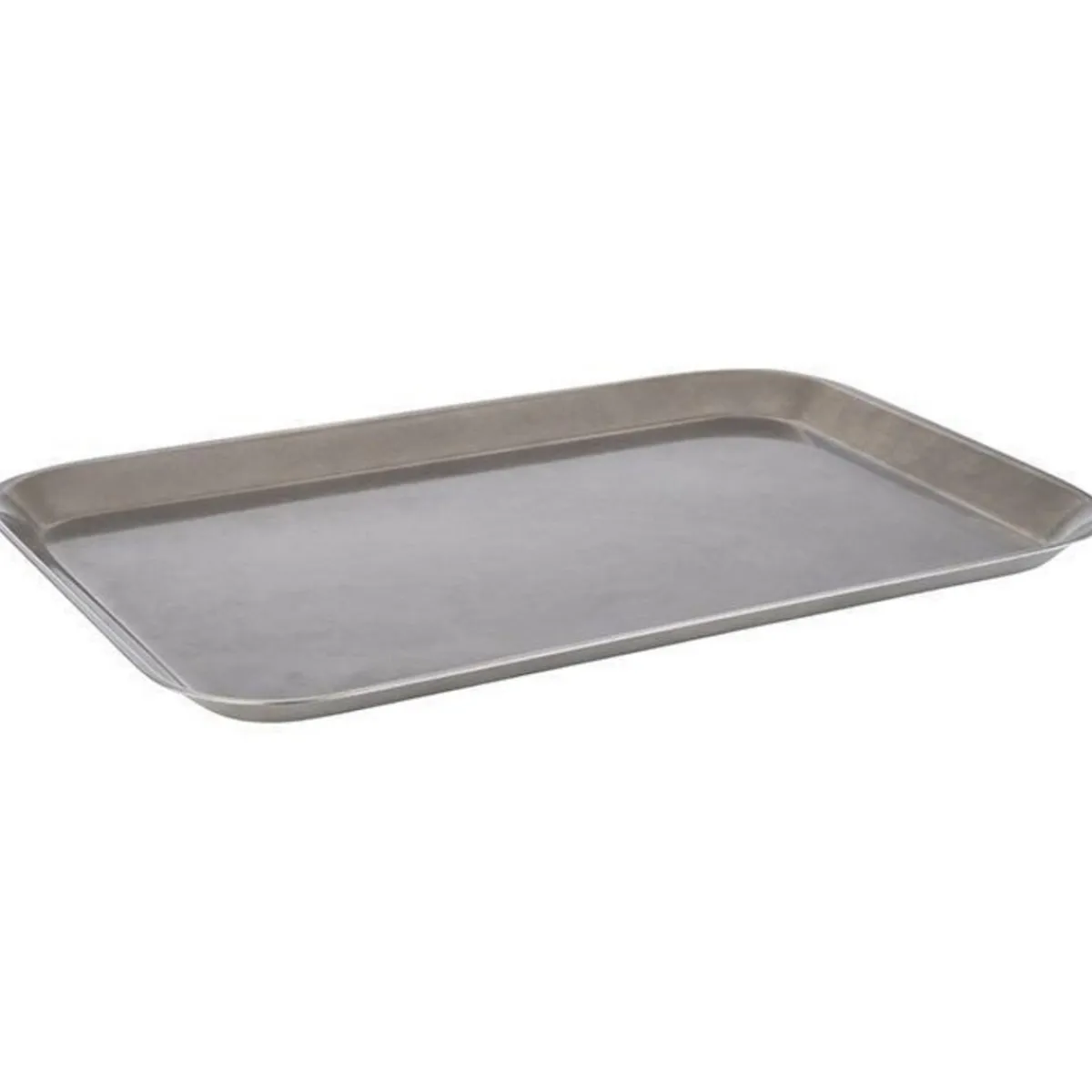 Plateau de présentation rectangulaire gris inox 38 cm - APS Clearance