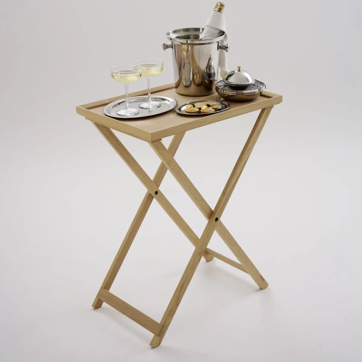 APS Plateau de service chêne 60x40x3 cm Valo Discount