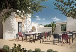 Plateau de table de terrasse carré malaga 60x60x3,2 cm Werzalit - FLEXMOB Hot
