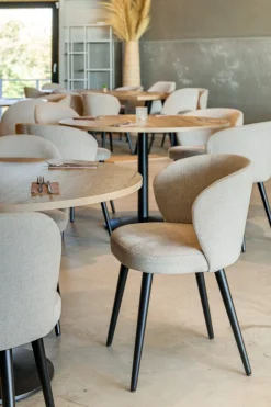 Plateau de table intérieur Chêne clair Ø 120 cm 2,6 cm Halifax - FLEXMOB Hot