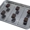 Plateau à dresser avec grille inox 26x18,5x2 cm - PRO.COOKER Hot