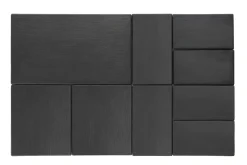 Plateau effet ardoise mélamine 26,5x16,2x1 cm Slate - APS Sale