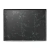 Plateau mélamine marbre noir 60x40 cm Matt - PLATEX New