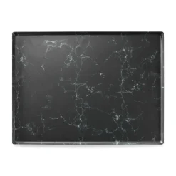 PLATEX Plateau mélamine marbre noir 40x30 cm Matt Best