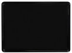 PLATEX Plateau mélamine noir 38x28 cm Plateau S Discount