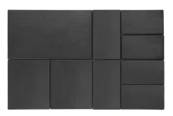 APS Plateau mélamine noir 53x32,5x1 cm Slate Discount