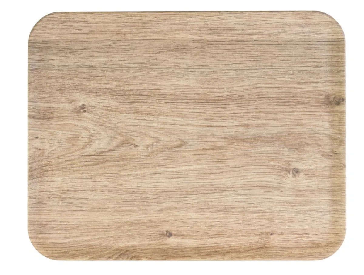 Plateau polyester Chêne clair 46x36 cm Profil 2 Biosourcé - PLATEX