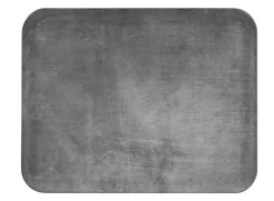 Plateau polyester gris béton 46x36 cm Profil 2 - PLATEX